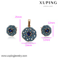 64212 Xuping top quality women jewelry Eco-friendly specially pattern vogue gold jewelry set